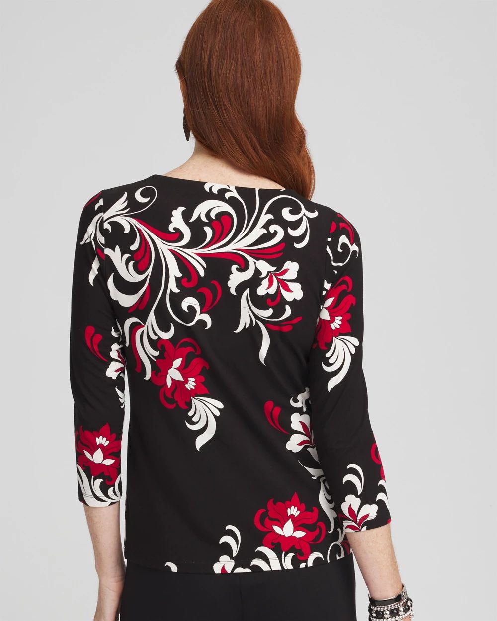 Touch of Cool™ Swirl Square Neck Tee | Chico's